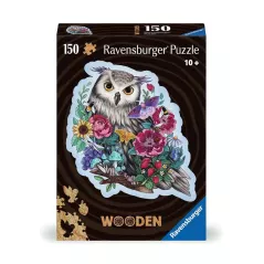 Puzzle - Bois - Ravensburger - 150p - Hibou floral