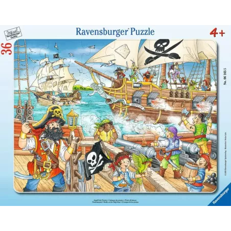 Puzzle Cadre - Ravensburger - 36p - L'attaque des pirates
