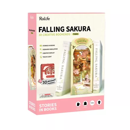 Maquette - Bois - Rolife - Book Nook - Chute de Sakura