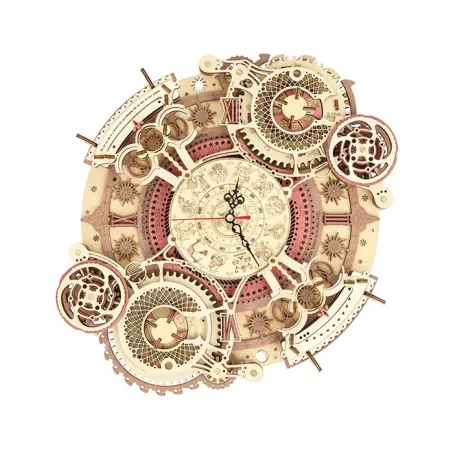 Maquette - Bois - Rokr - Horloge murale du zodiaque