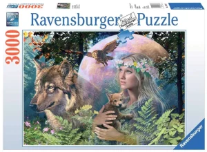 Puzzle – Ravensburger – 3000p – Loups au Clair de Lune