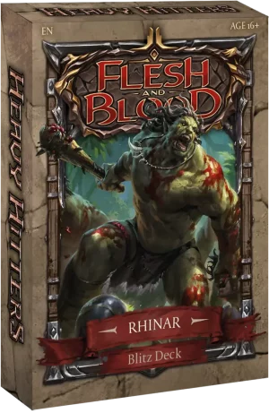 Flesh & Blood TCG – Deck – Heavy Hitters – Rhinar (Ang.)