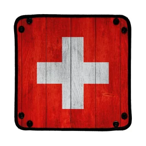 Piste de dés – Wood Swiss Flag