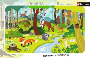 Puzzle Cadre – Nathan – 15p – Les Animaux de la Forêt