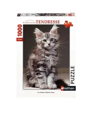 Puzzle – Nathan – 1000p – Le chaton Maine Coon