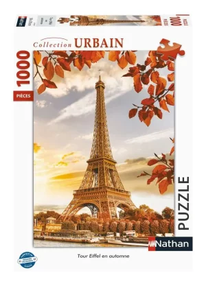 Puzzle – Nathan – 1000p – Tour Eiffel en automne
