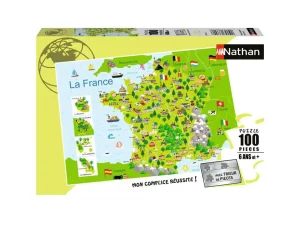 Puzzle – Nathan – 100p – Carte de France