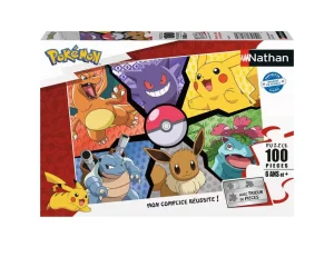 Puzzle – Nathan – 100p – Pokemon – Pikachu Evoli et Cie
