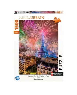 Puzzle – Nathan – 1500p – Feu d’artifice du 14 juillet à Paris