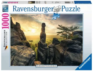 Puzzle – Ravensburger – 1000p – Monolithe – Montagnes de grès de l’Elbe