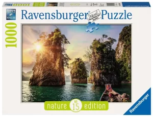Puzzle – Ravensburger – 1000p – Lac de Cheow Lan – Thaïlande (Nature edition)