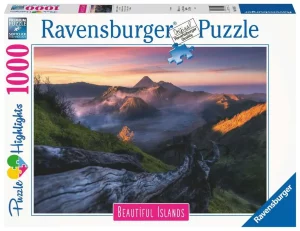 Puzzle – Ravensburger – 1000p – Le Mont Bromo (Puzzle Highlights Îles de rêve)
