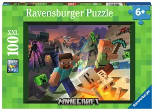 Puzzle – Ravensburger – 100p XXL – Monstres de Minecraft