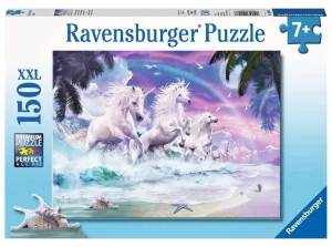 Puzzle – Ravensburger – 150p XXL – Licornes sur la plage