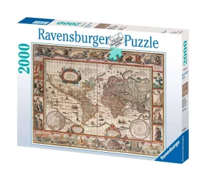 Puzzle – Ravensburger – 2000p – Mappemonde 1650