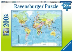 Puzzle – Ravensburger – 200p XXL – Carte du Monde