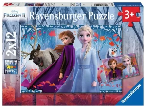 Puzzle – Ravensburger – 2x12p – La reine des Neiges II – Voyage vers l’Inconnu