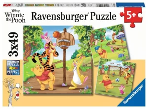 Puzzle – Ravensburger – 3x49p – La Journée Sportive de Winnie l’Ourson
