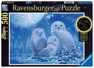 Puzzle Star Line – Ravensburger – 500p – Chouettes au clair de lune