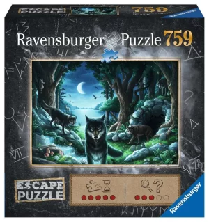 Puzzle 3000 pieces - loups au clair de lune - ravensburger - puzzle adultes  - des 14 ans - La Poste
