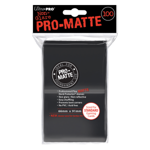 Ultra Pro Sleeves Standard Pro Matte (100) Noir